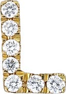 Bony Levy Icon Diamond Initial Single Stud Earring