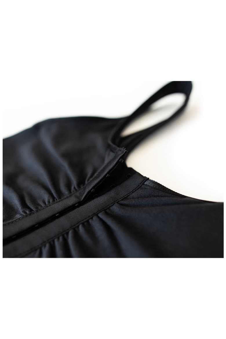 Maia Front Close Pocketed Bralette, Alternate, color, BLACK