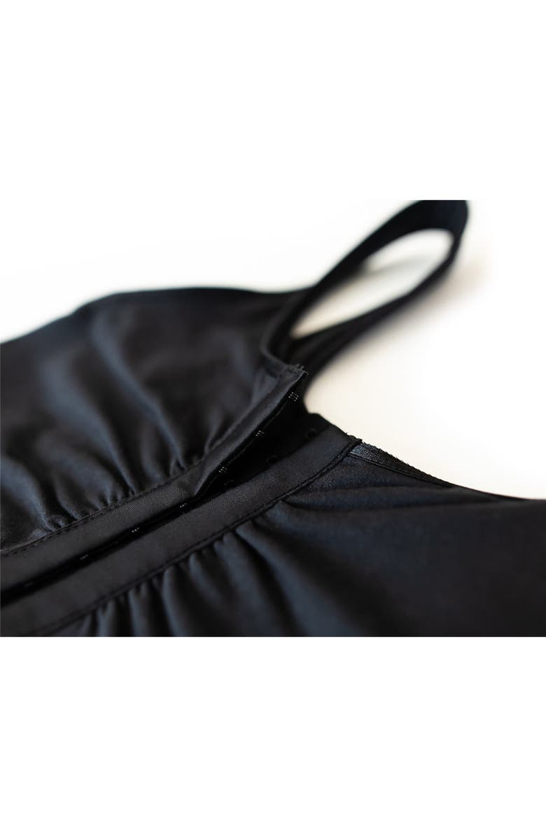 Everviolet Maia Front Close Pocketed Bralette, Alternate, color, Black