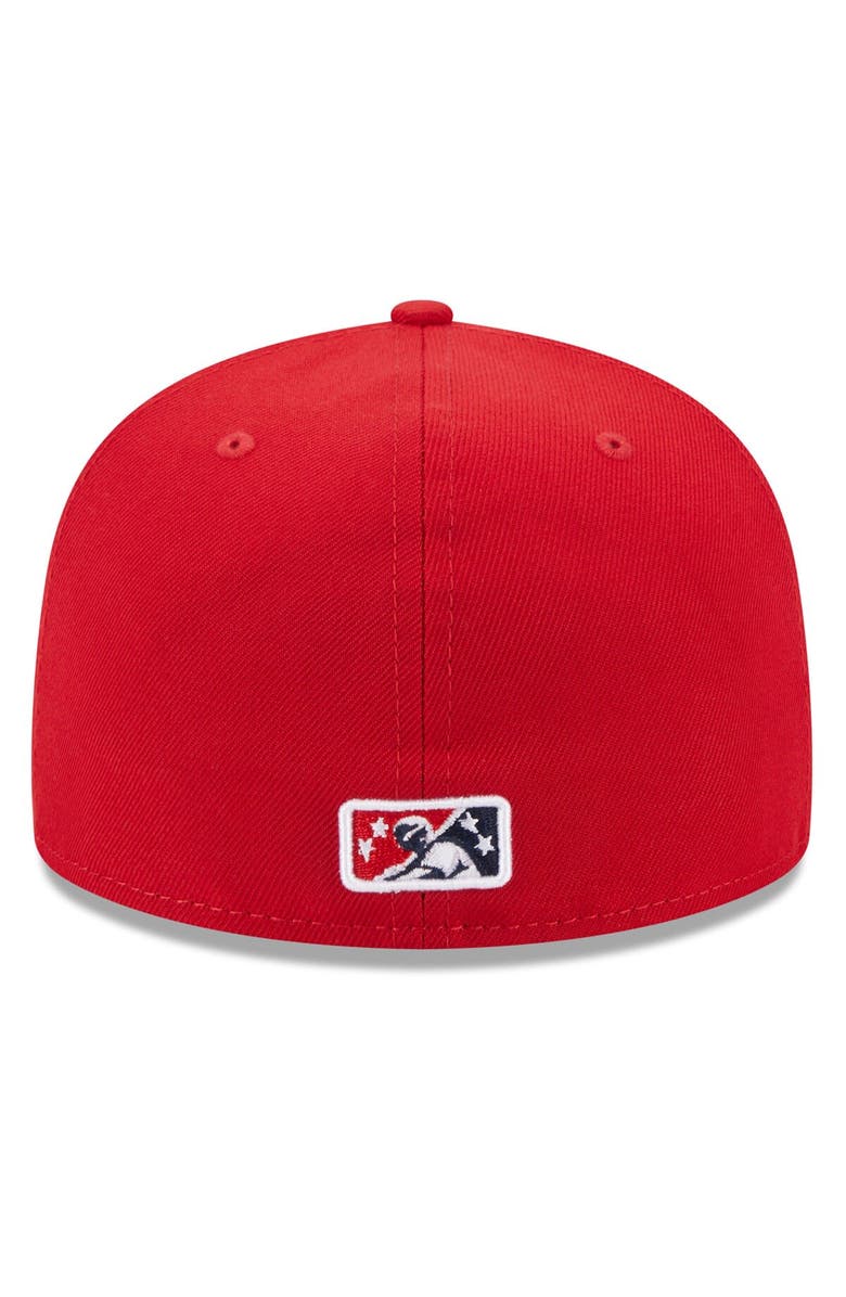 New Era Men's New Era Red Tulsa Drillers Authentic Collection Alternate Logo 59FIFTY Fitted Hat, Alternate, color, 
