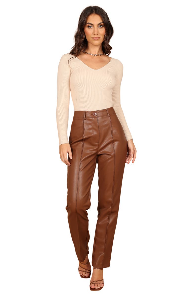 Petal & Pup Layah Rib Sweater, Alternate, color, Beige