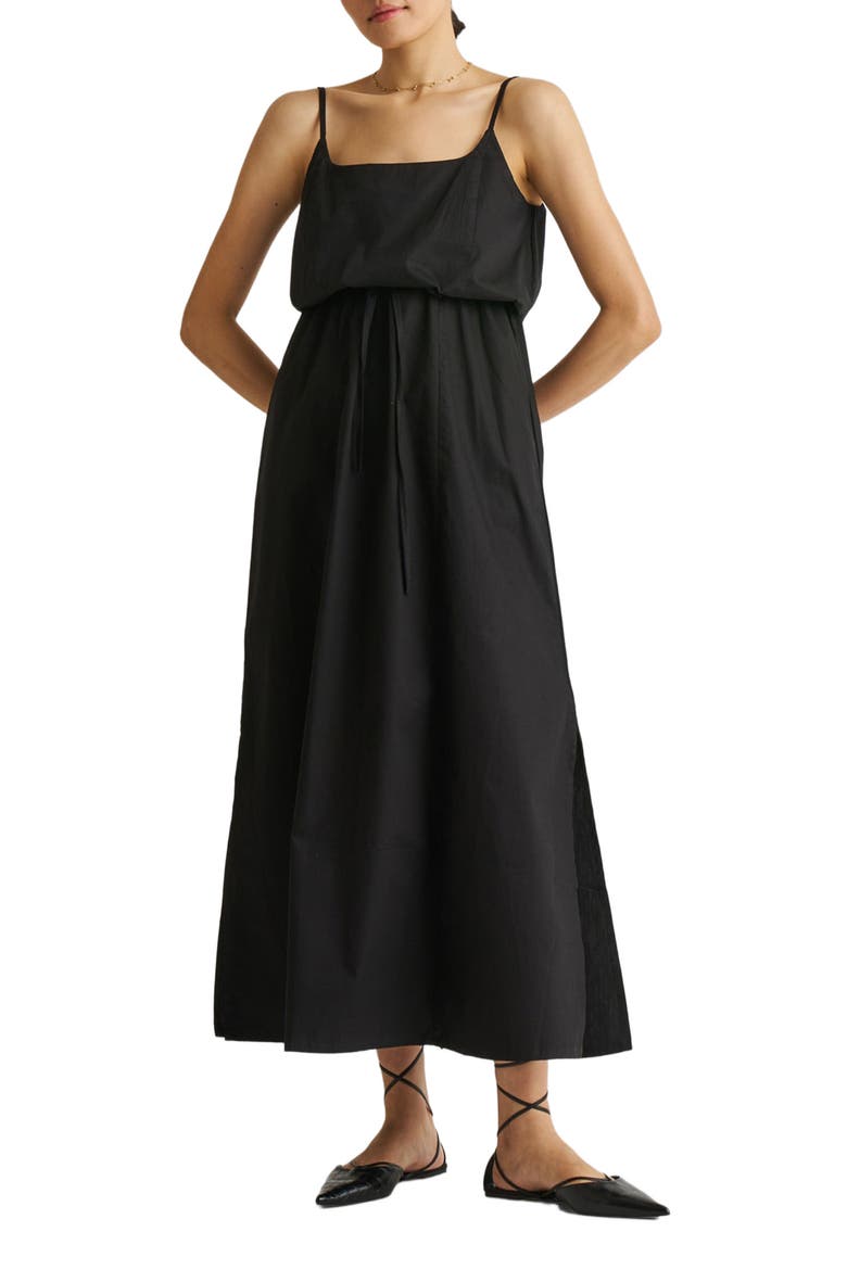Strappy Maxi Dress, Main, color, Black
