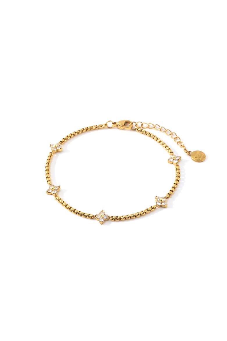 Radiant Clover Bracelet, Alternate, color, Gold