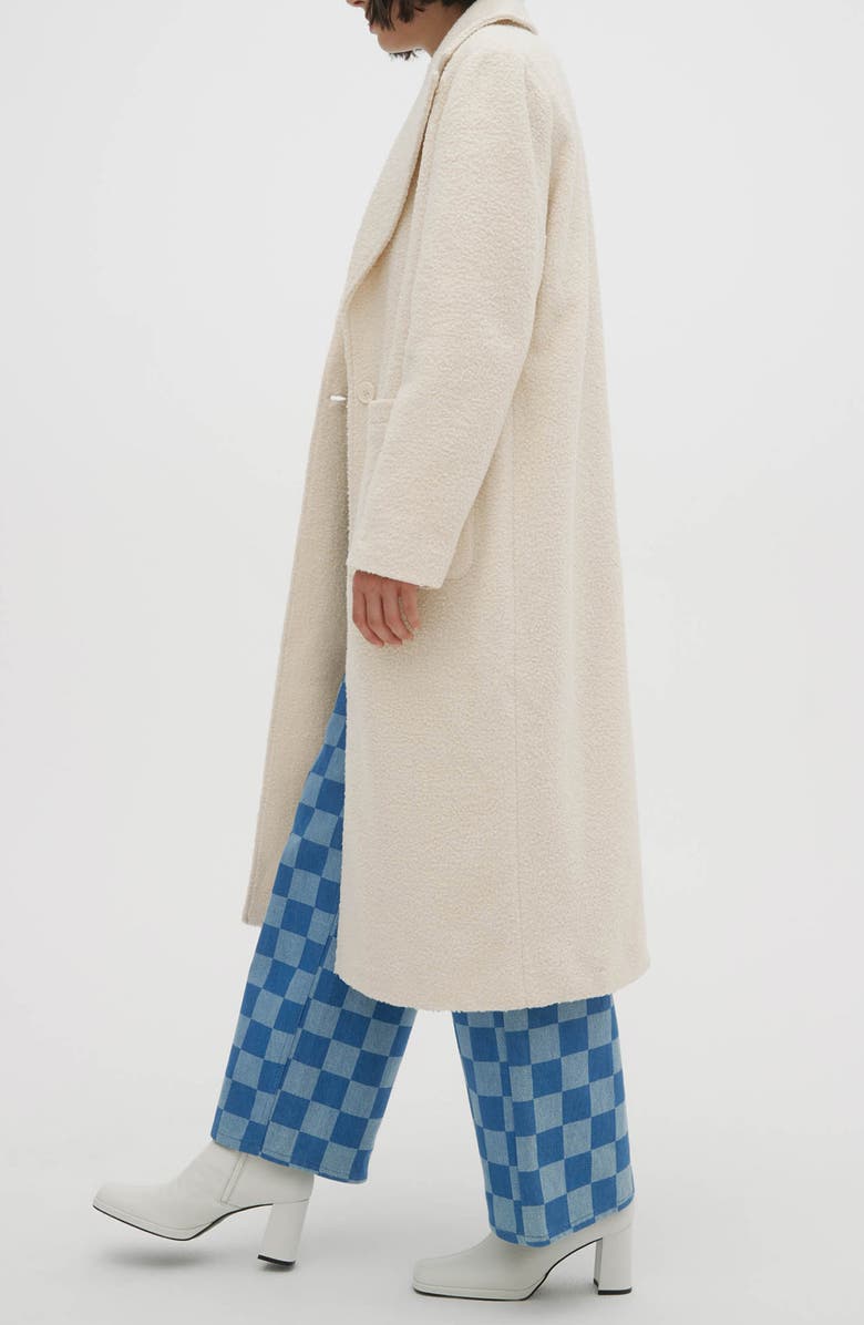 Noize Tezza Faux Shearling Coat, Alternate, color, 