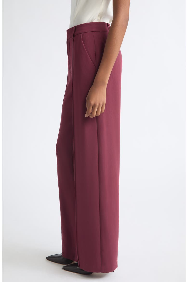 Calla Wide Leg Pintuck Pants, Alternate, color, BLACK CHERRY