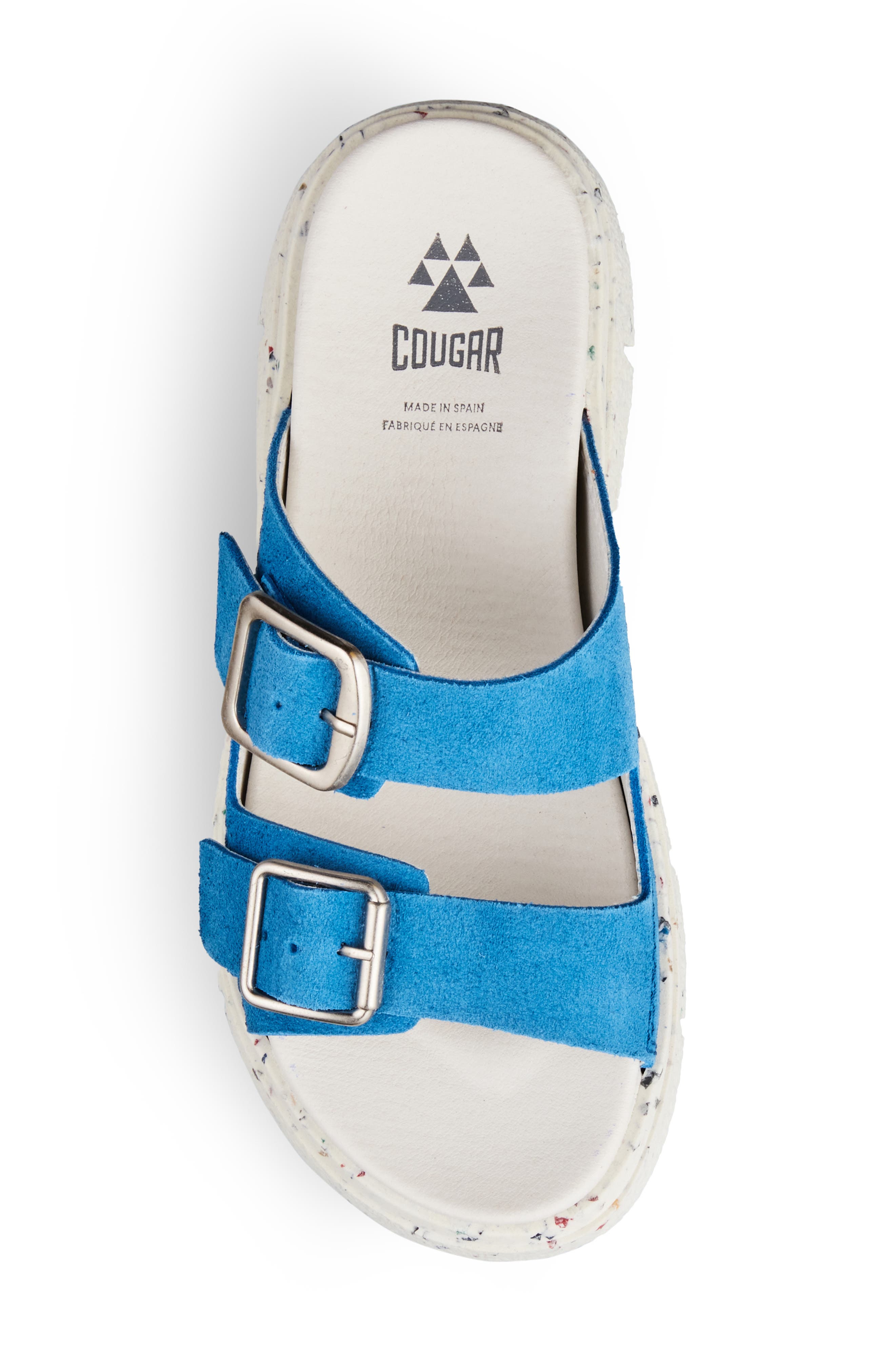Piera Water Repellent Slide Sandal, Alternate, color, BLUE