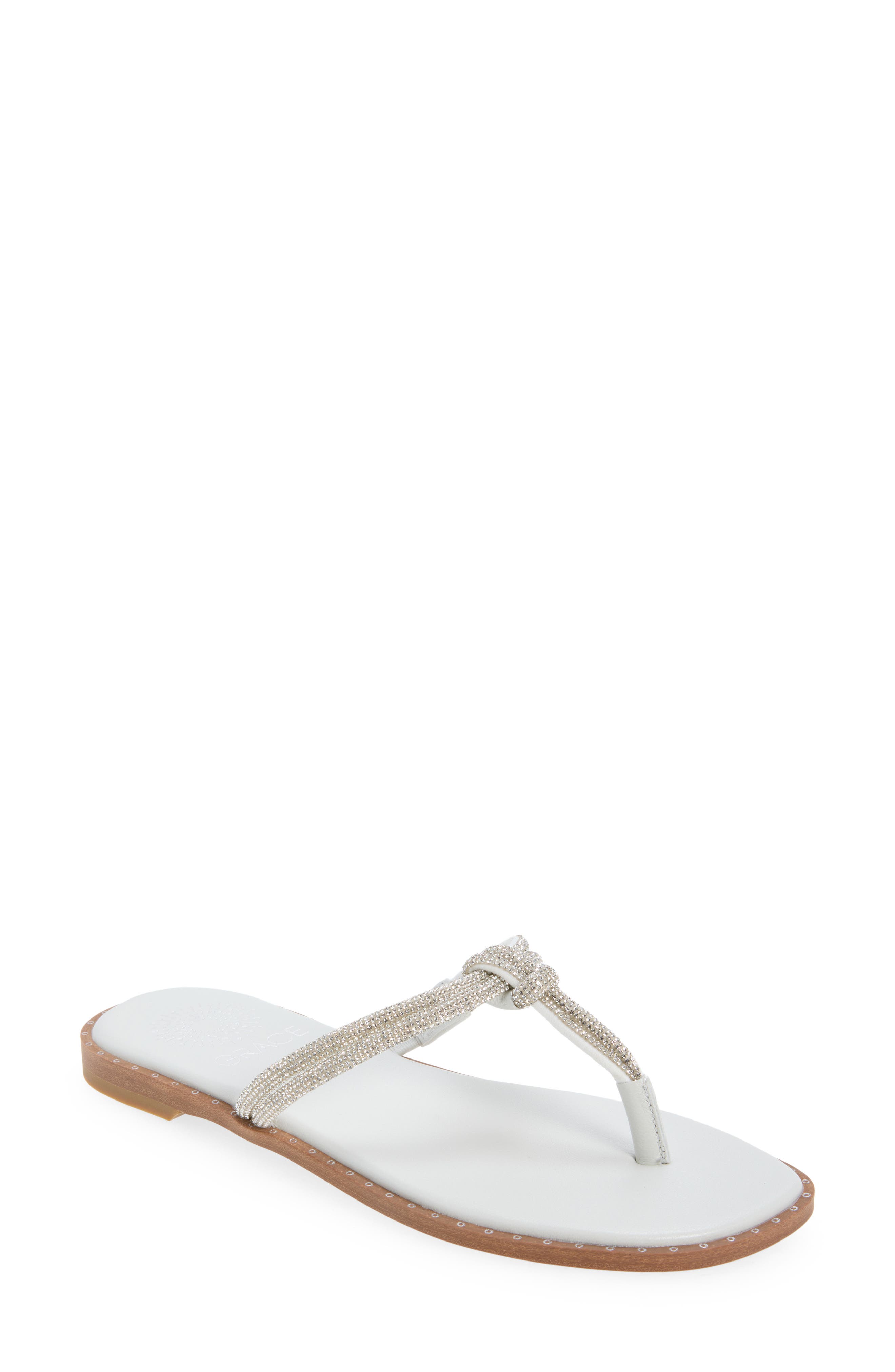 Grace Footwear <p>Maldives Flip Flop (Women)</p>, Main, color, Clear/ White