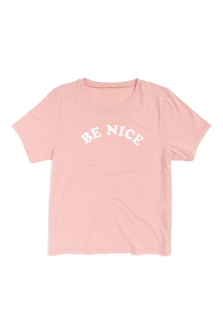 Be Nice Classic Tee, Alternate, color, CAMEO PINK