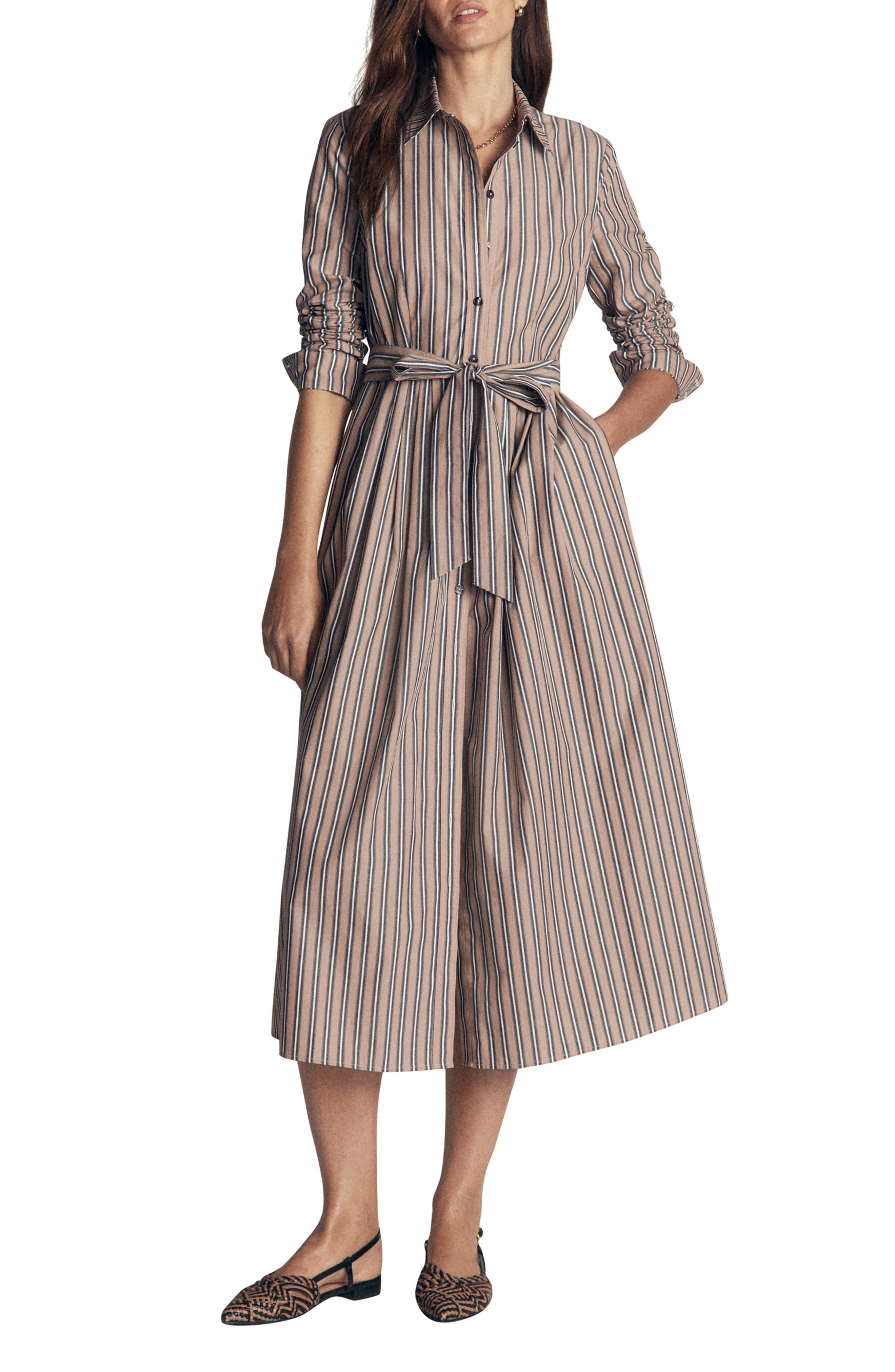 selected CAMEL, NAVY TRAM STRIPE