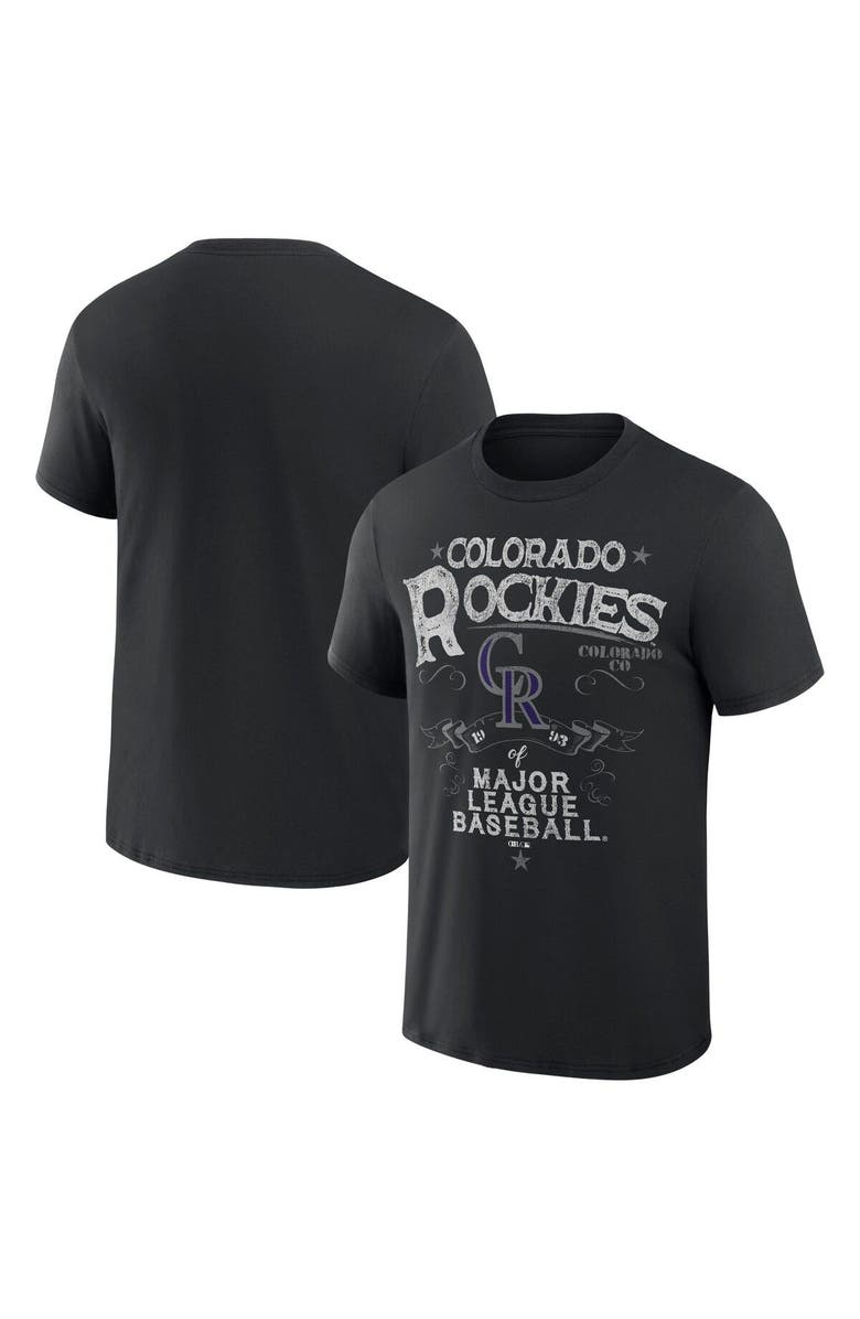 Darius Rucker Collection by Fanatics Men's Darius Rucker Collection by Fanatics  Black Colorado Rockies Beach Splatter T-Shirt, Main, color, Black
