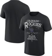 Darius Rucker Collection by Fanatics Men's Darius Rucker Collection by Fanatics  Black Colorado Rockies Beach Splatter T-Shirt