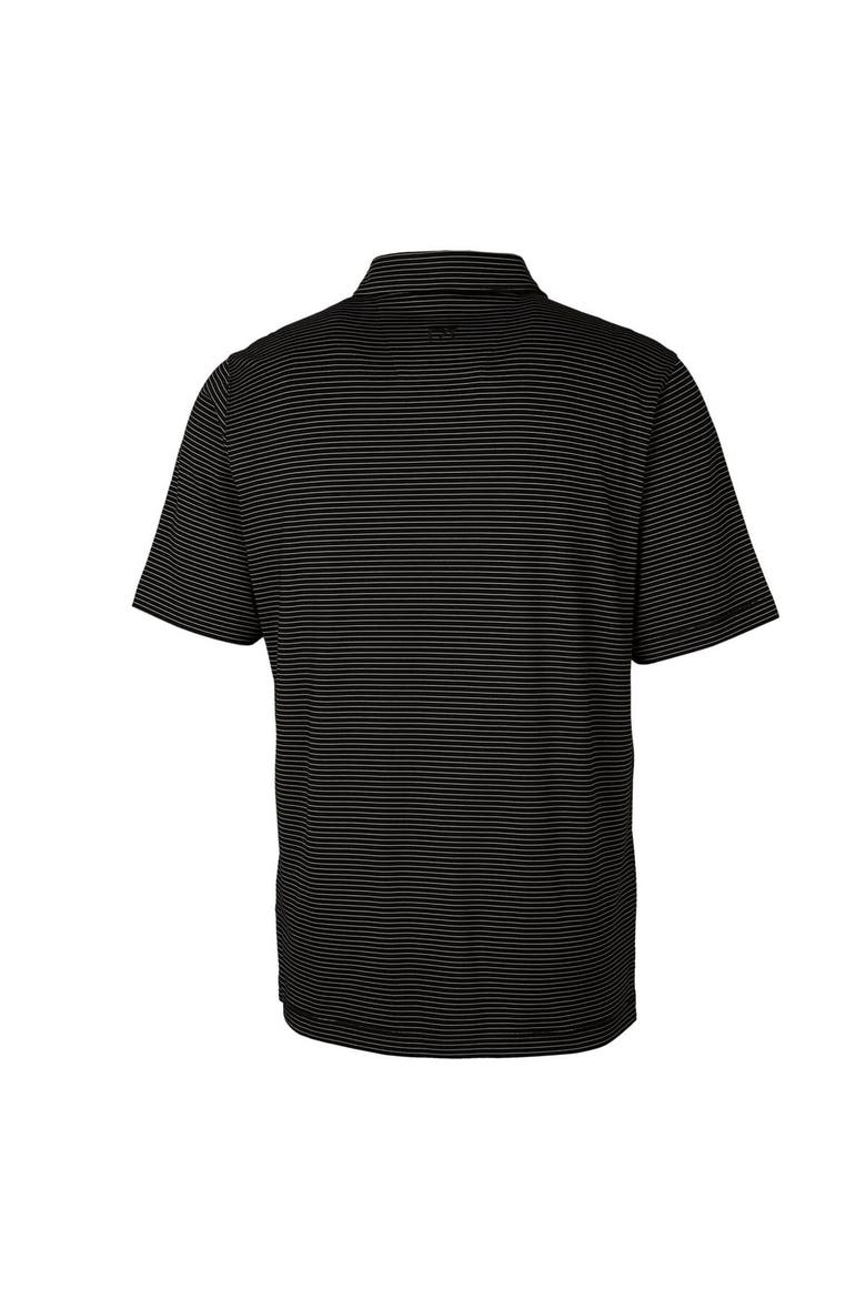 Men's Cutter & Buck Black Oregon State Beavers Big & Tall Forge Pencil Stripe Stretch Polo, Alternate, color, Black