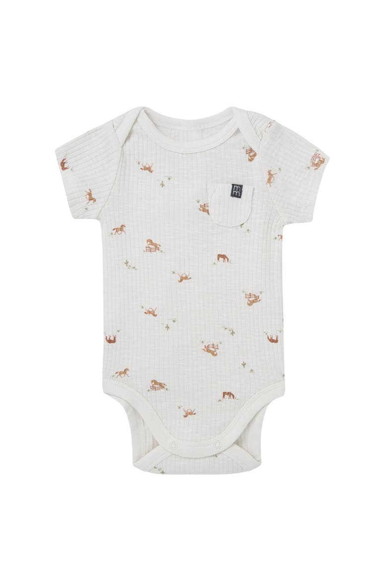 Neutral Bodysuit and Shorties Set, Alternate, color, Horse Barn