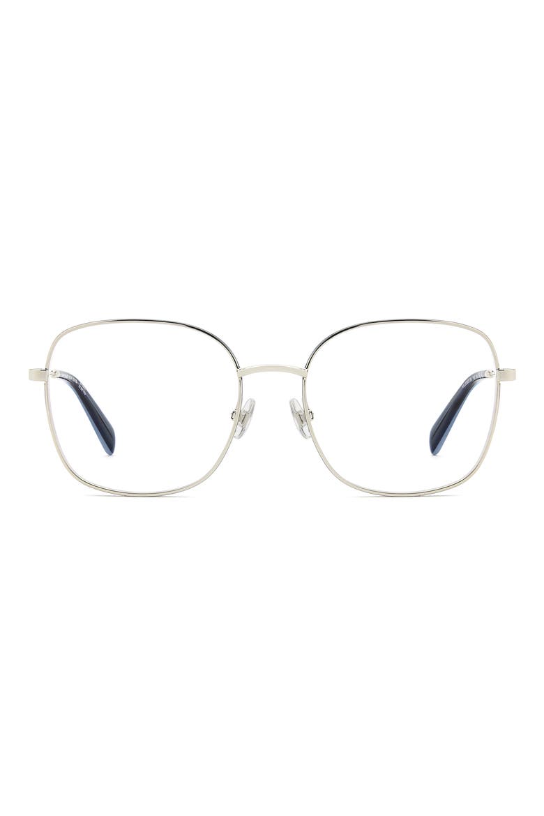 josee 53mm square reading glasses, Main, color, BLUE