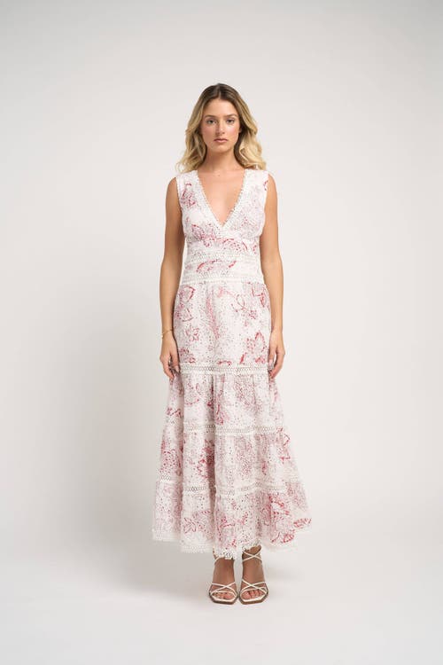 Guadalupe Design Naina Long Dress In Red