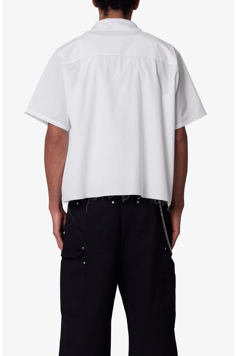 Short Sleeve Cotton Poplin Button-Up Shirt, Alternate, color, WHITE