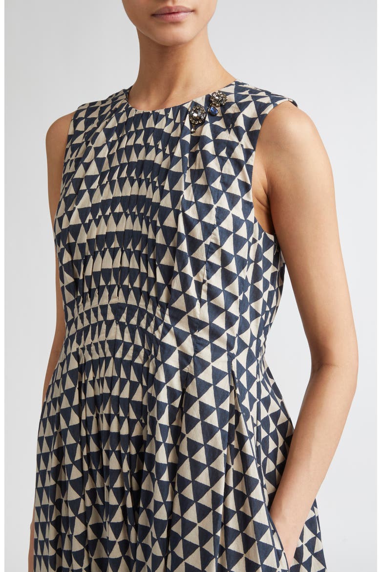 Eloise Print Cotton Voile Midi Dress, Alternate, color, ULTRAMARINE