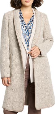 NIC+ZOE Herringbone Topcoat