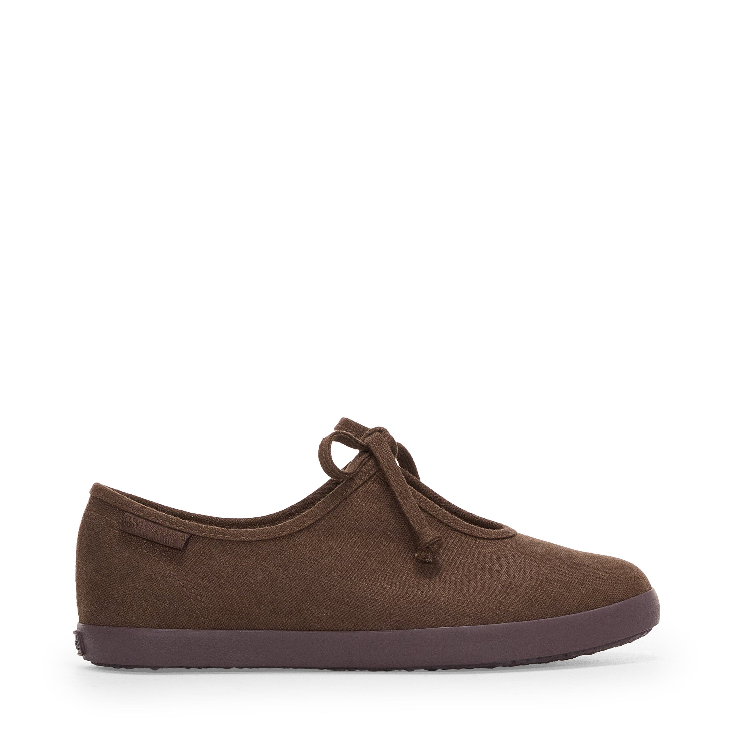 Superga 2442 Ballerina Lace Linen, Main, color, Brown-Dark Brown