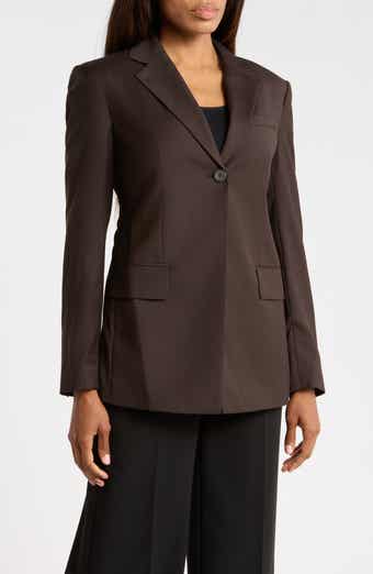 Cutaway One-Button Blazer