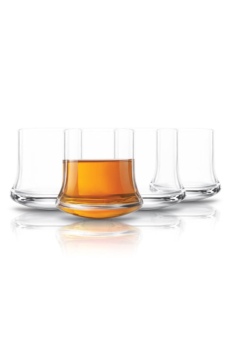 Revolve - Revolving Shot Glass - Set of 4, Main, color, Clear