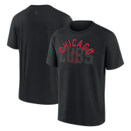 FANATICS Men's Fanatics  Chicago Cubs Black Out Heavyweight T-Shirt