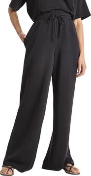 Splendid x @cellajaneblog Scuba Knit Wide Leg Pants