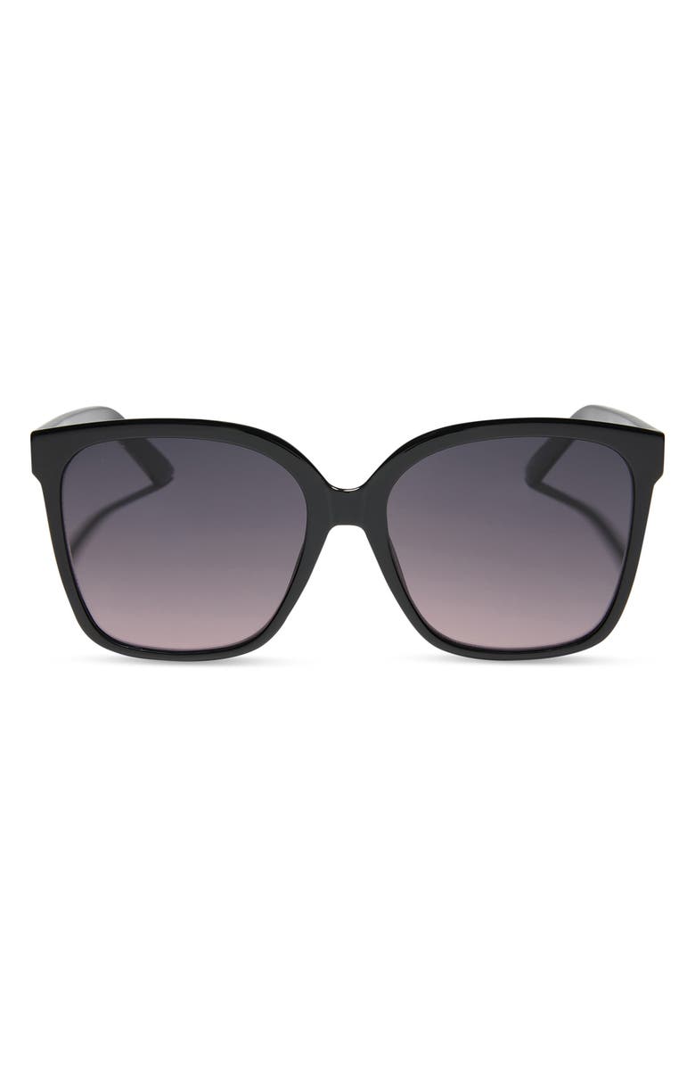 DIFF Hazel 58mm Square Sunglasses, Main, color, Black Iris Lens