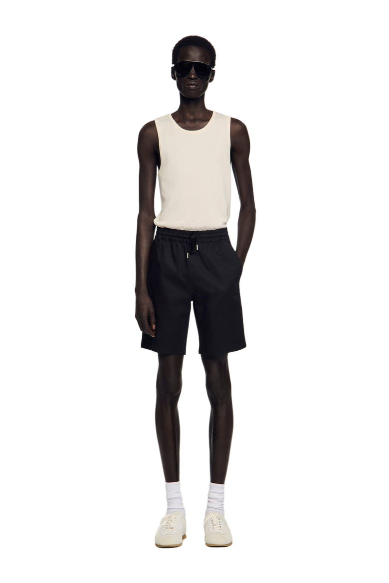 Cotton shorts, Alternate, color, Black