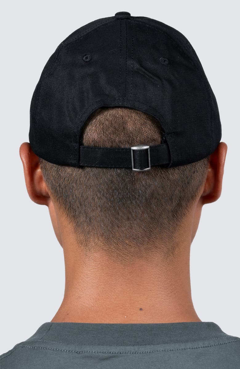 PLEASURES Bubble Logo Cotton Twill Polo Cap, Alternate, color,