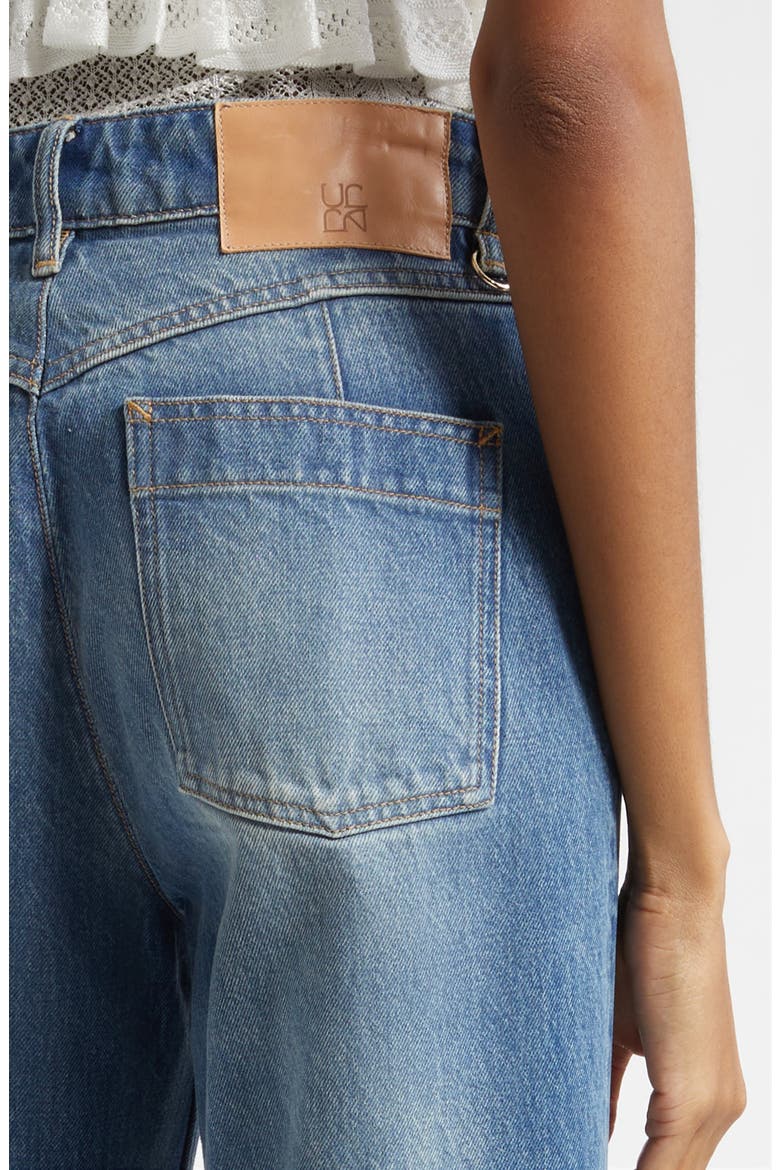 Odelia Flare Jeans, Alternate, color, DANUBE