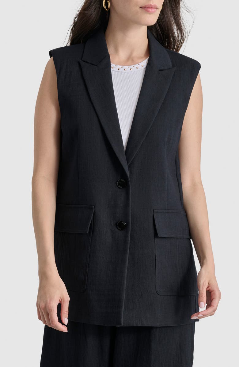 DKNY Longline Vest, Main, color, 