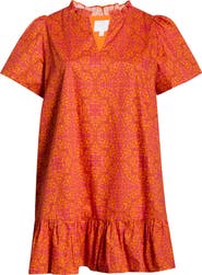 SUGARLIPS Debary Floral Celeste Minidress