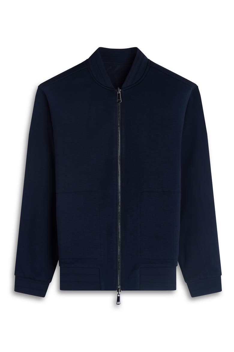 Soft Touch Knit Reversible Bomber Jacket, Alternate, color, NAVY