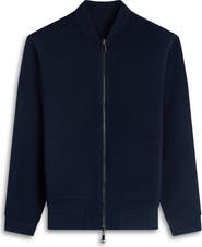 Bugatchi Soft Touch Knit Reversible Bomber Jacket