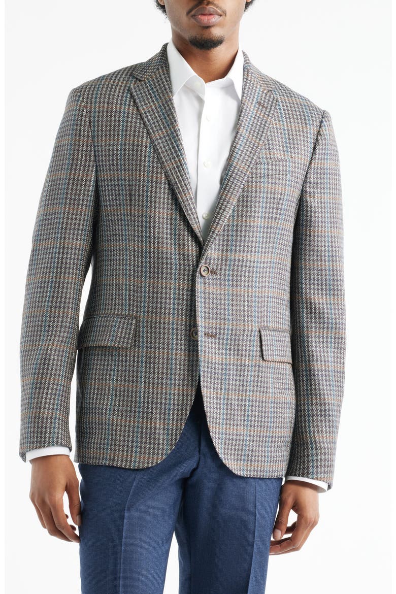 Treviso Wool & Silk Sport Coat, Alternate, color, BLUE