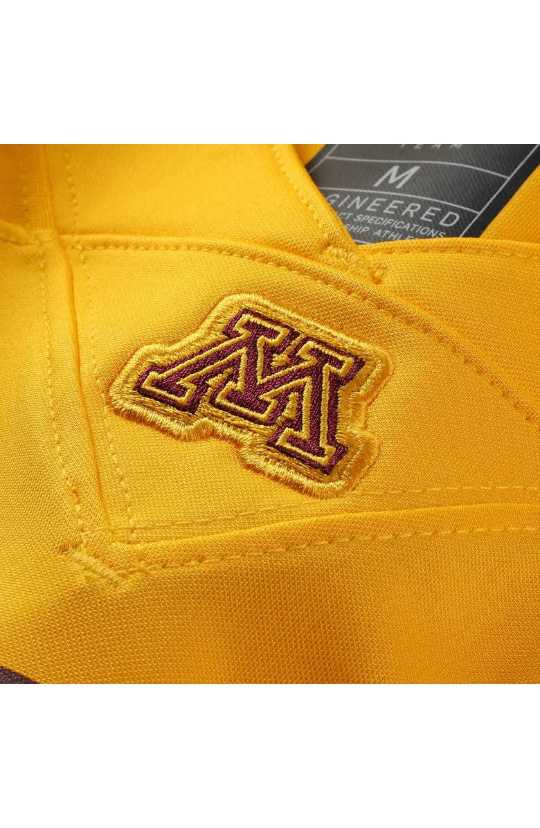 Nike Men's Nike #1 Gold Minnesota Golden Gophers Untouchable Replica Game Jersey, Alternate, color, Gold