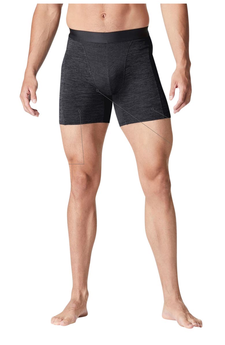 Fabletics Men's The Blueprint Boxer Brief, Alternate, color, Black Heather