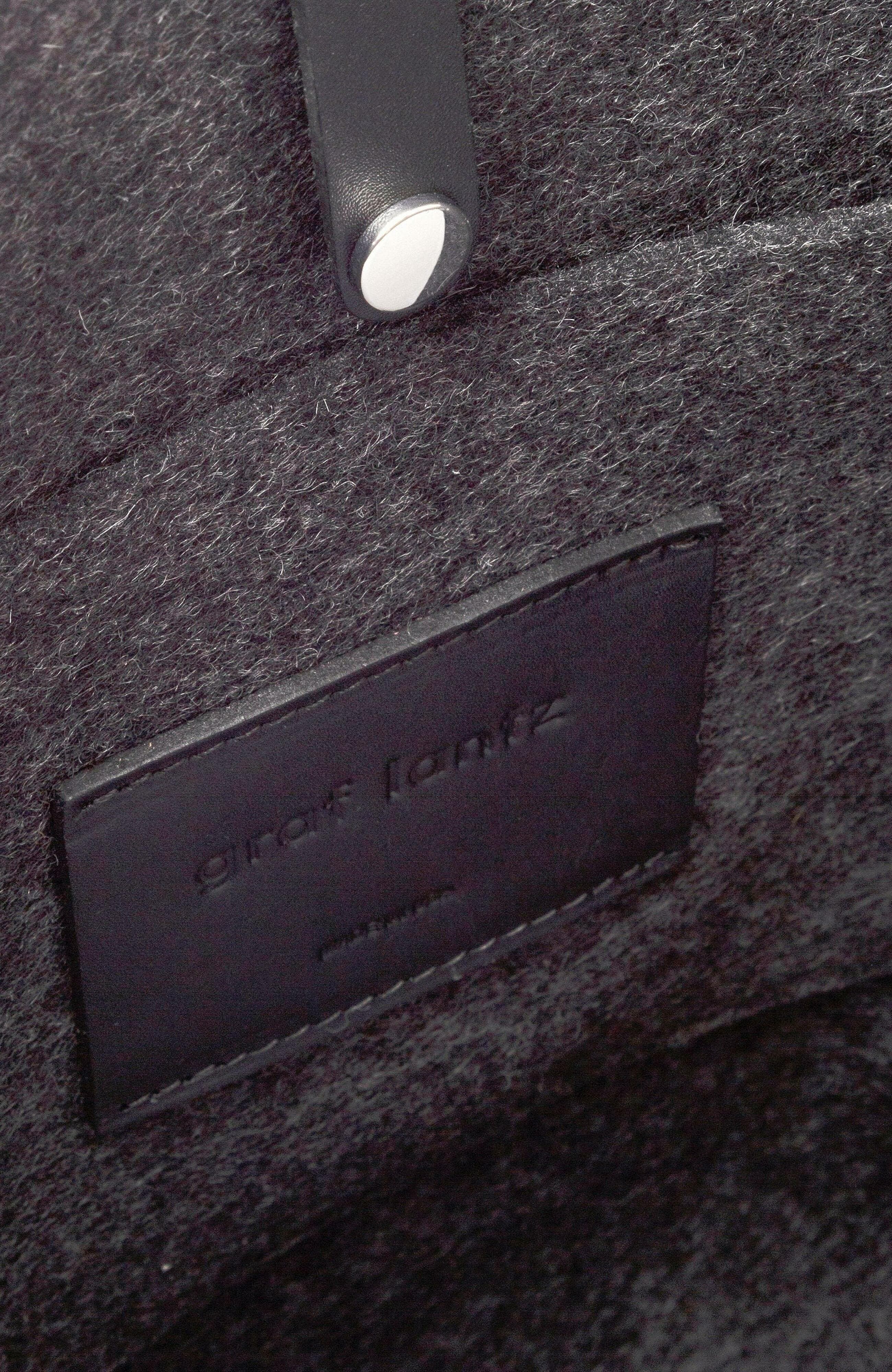 Graf Lantz Hana Merino Wool Boat Bag, Alternate, color, Charcoal