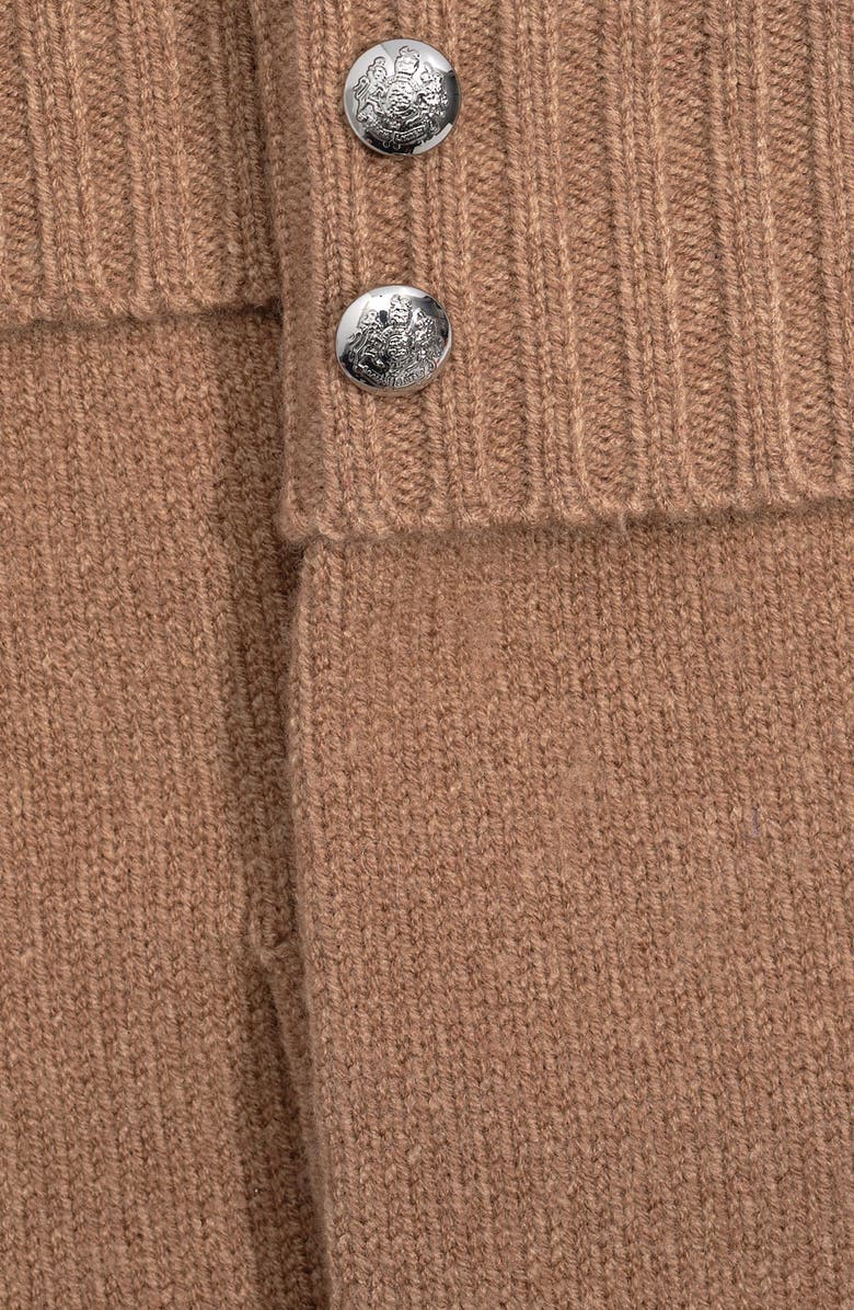 ZZDNU Lauren Ralplh Lauren Crest Knit Glove, Alternate, color, Adirondak Heather