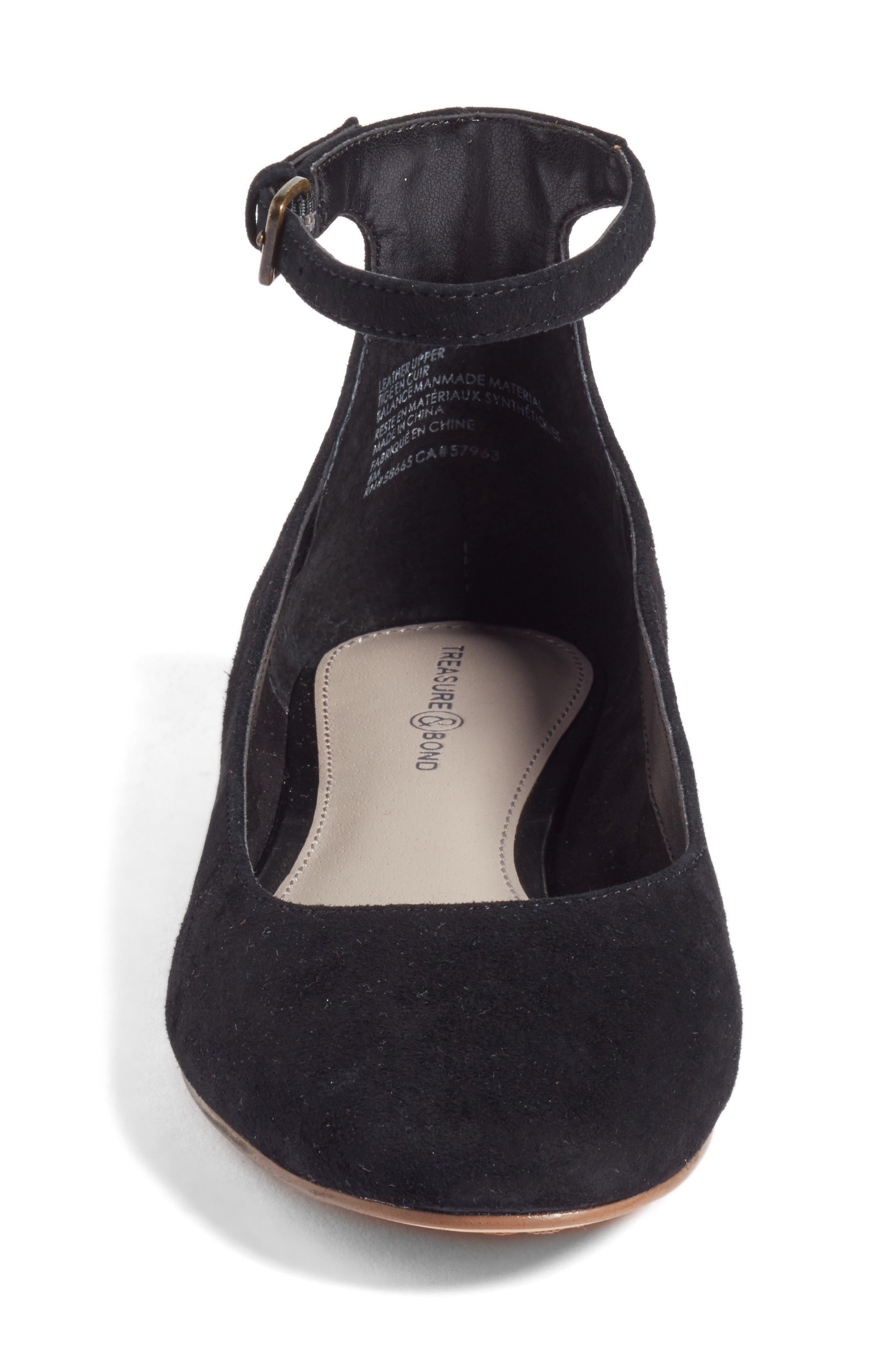 Treasure & Bond Jules Ankle Strap Ballet Flat, Alternate, color, 