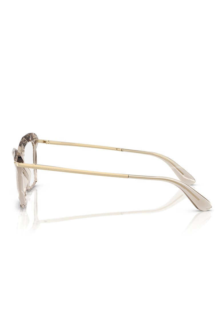 53mm Cat Eye Optical Glasses, Alternate, color, CAMEL