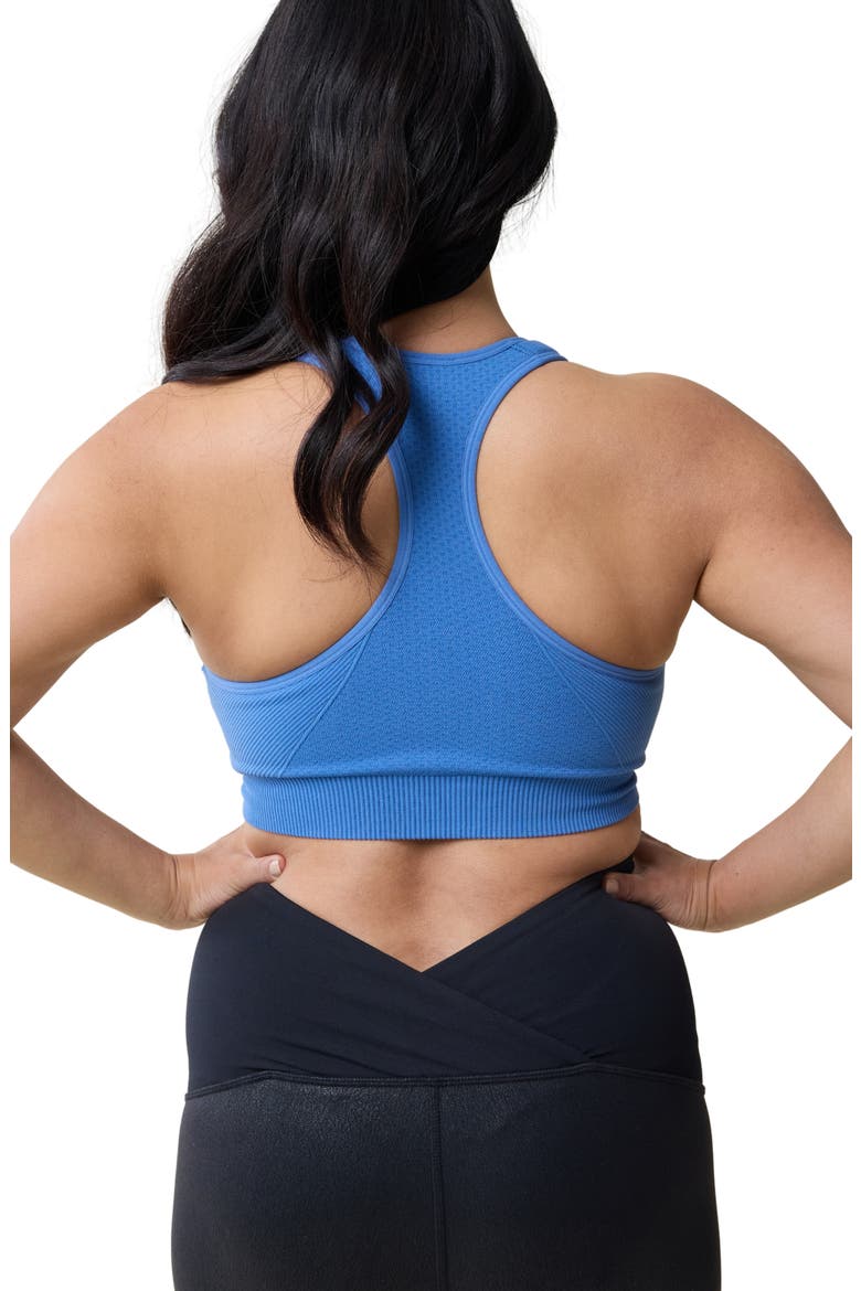 Set of 2 Nursing Sports Bras, Alternate, color, BLACK/ BLUE