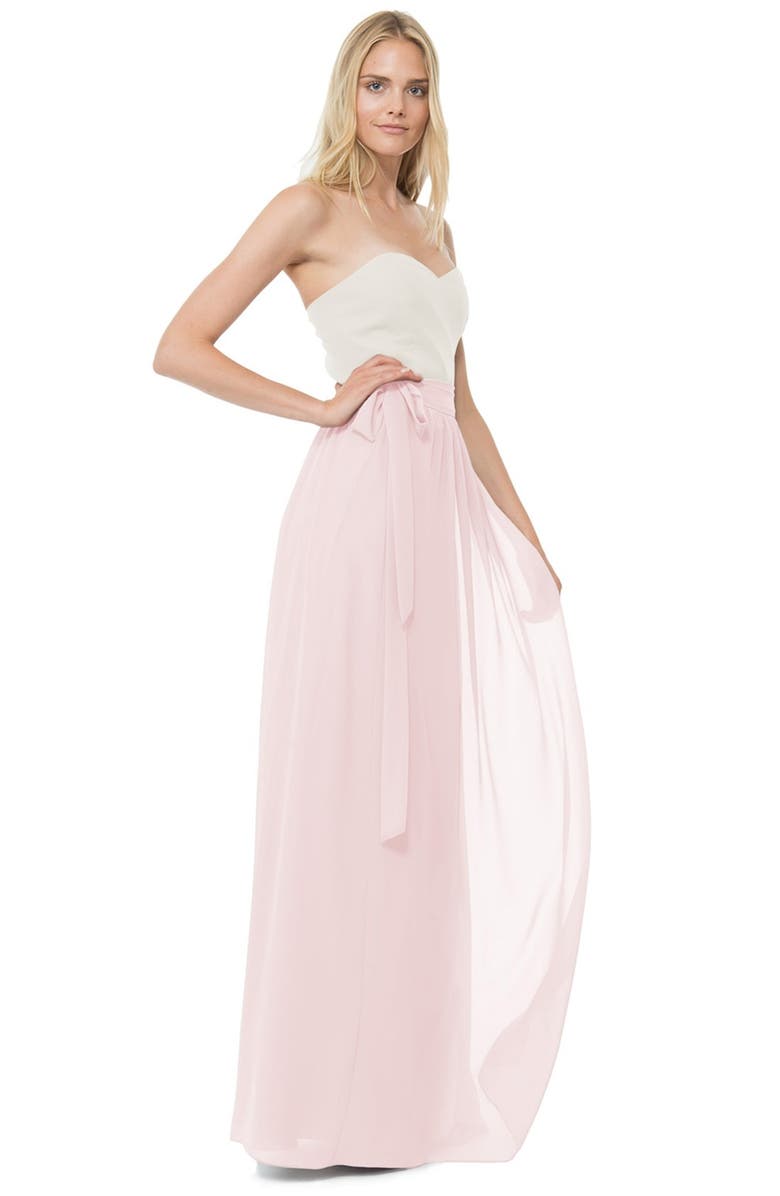Joanna August Whitney Chiffon Wrap Maxi Skirt, Alternate, color, 