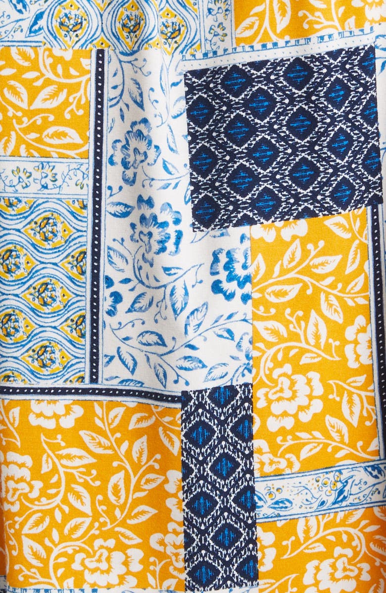 Loveappella Print Tank, Alternate, color, Navy/ Sunflower