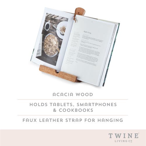Twine Pantry Acacia Wood Tablet Cooking Stand In Wood