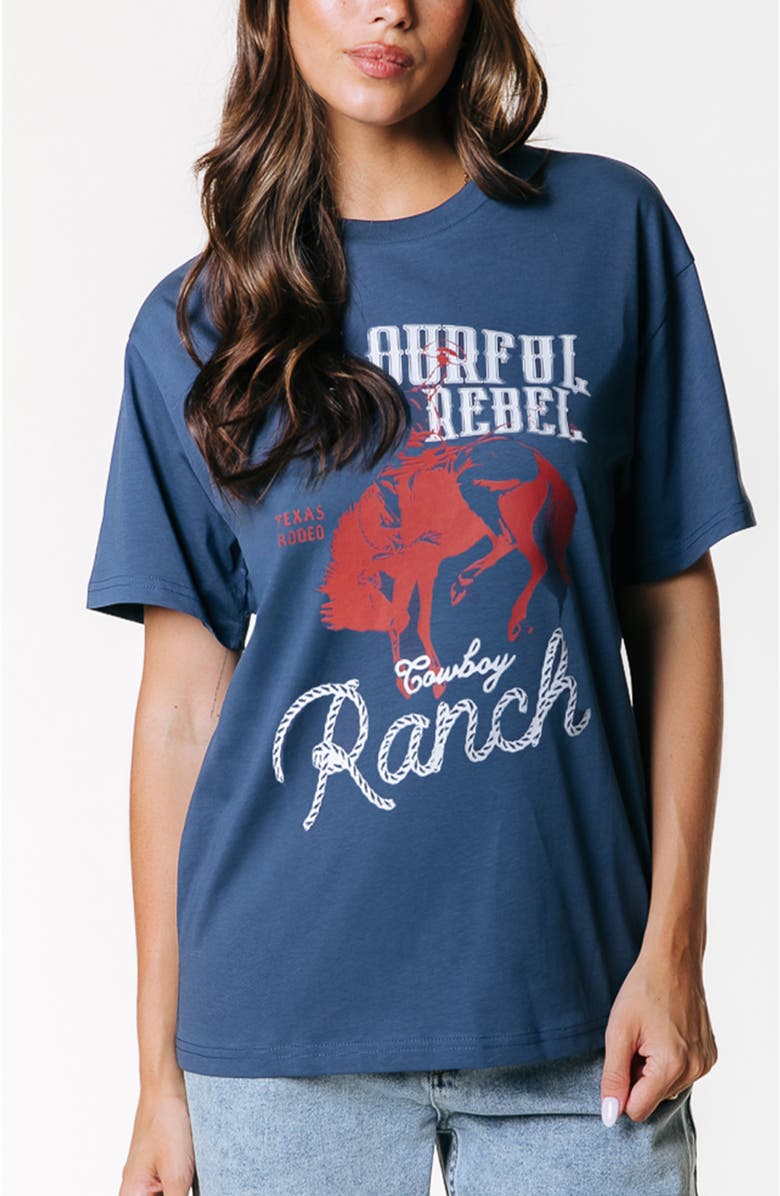 Colourful Rebel CR Ranch Loosefit Tee, Main, color,