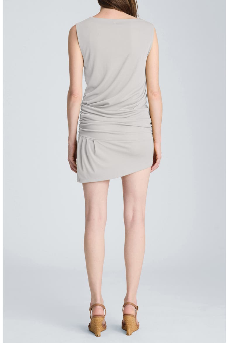 Ruched Drop Waist Minidress, Alternate, color, OYSTER