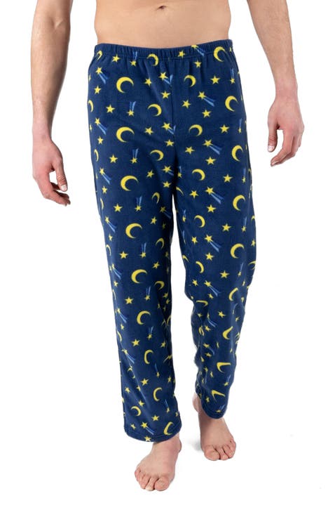 Men's Fleece Printed Holiday Pajama Pants