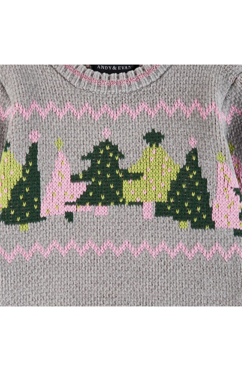 Andy & Evan Chenille Headband, Sweater & Leggings Set, Alternate, color, 